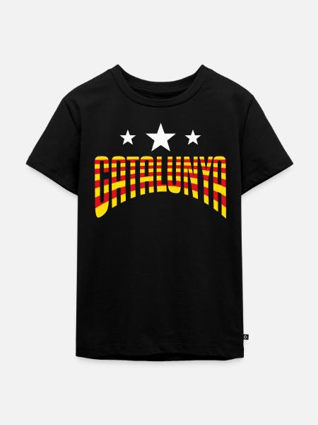 Katalonien - Kinder Premium Bio T-Shirt - Schwarz