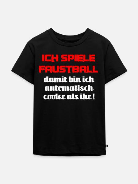 Faustball Faustballspieler Faustballer - Kinder Premium Bio T-Shirt - Schwarz