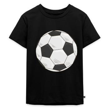 Fußball Fußball Fußball Fußball Fußball Fußball Fu - Kinder Premium Bio T-Shirt - Schwarz - Vorne - Mikhail (115cm)