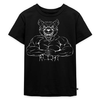 LOUP GAROU - T-shirt Premium bio Enfant - noir - Devant - Mikhail (115cm)