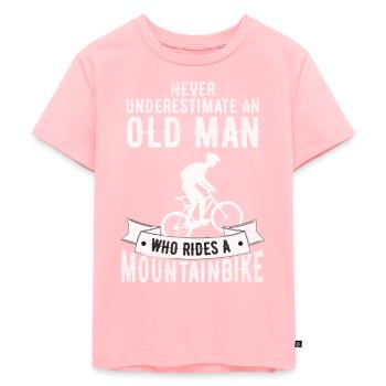 Mountainbike - Kinder Premium Bio T-Shirt - Rosa - Vorne - AI Model Kid Female (0cm)