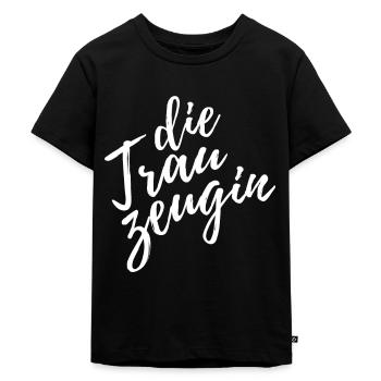 Trauzeugin Junggesellinnenabschied - Kinder Premium Bio T-Shirt - Schwarz - Vorne - Mikhail (115cm)