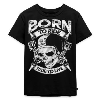 moto - T-shirt Premium bio Enfant - noir - Devant - Mikhail (115cm)