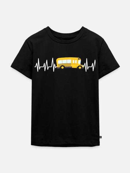 Bus - Kinder Premium Bio T-Shirt - Schwarz