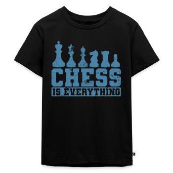 Chess is Everything Pièces d’échecs - T-shirt Premium bio Enfant - noir - Devant - Mikhail (115cm)