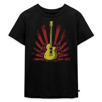 Electric Guitar Electric Guitar Guitarist Guitar Guitar - Kids Premium Organic T-Shirt - black - Front - Mikhail (115cm)