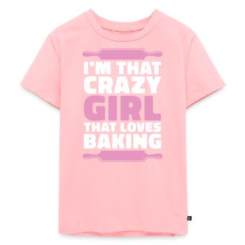 Baker Baking Pastry Chef - Kids Premium Organic T-Shirt - rose - Front - AI Model Kid Female (0cm)
