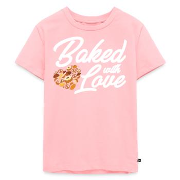 Baker Baking Pastry Chef - Kids Premium Organic T-Shirt - rose - Front - AI Model Kid Female (0cm)