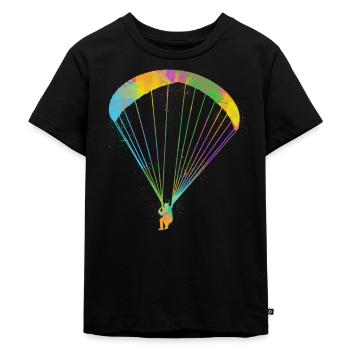 Parapente parapente - T-shirt Premium bio Enfant - noir - Devant - Mikhail (115cm)