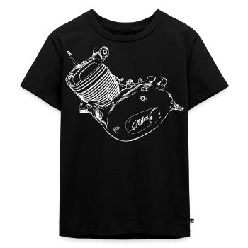 Moteur Simson M53 - Schwalbe - IFA - T-shirt Premium bio Enfant - noir - Devant - Mikhail (115cm)