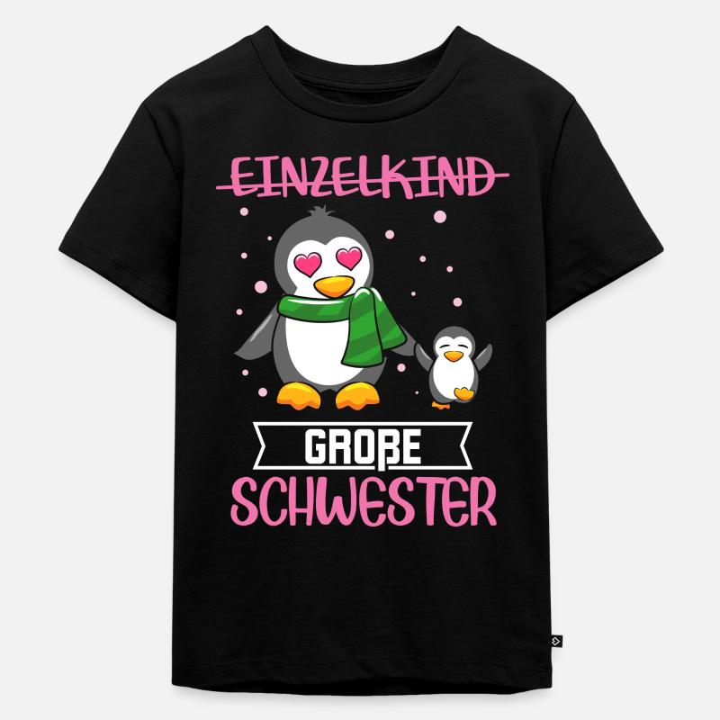 Nachwuchs Große Schwester - Kinder Premium Bio T-Shirt - Schwarz