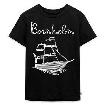 Bornholm Ostsee Insel Urlaub mit Segelschiff - Kinder Premium Bio T-Shirt - Schwarz - Vorne - Mikhail (115cm)