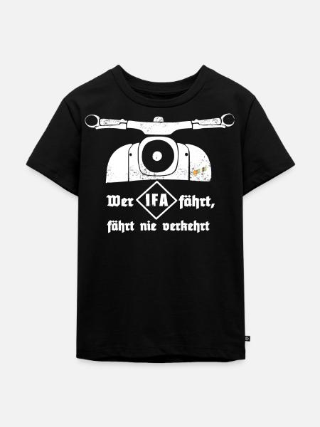 Ostkult - Schwalbe - IFA Simson DDR - Kinder Premium Bio T-Shirt - Schwarz
