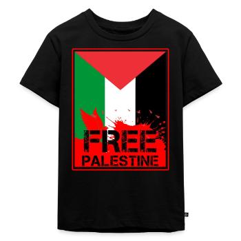 Palestine - Kids Premium Organic T-Shirt - black - Front - Mikhail (115cm)