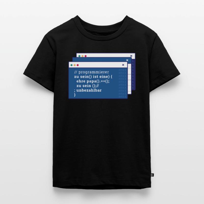Entwickler Coder Programmierer Vater Kinder Premium Bio T-Shirt
