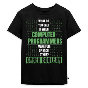 Developer Coder Programmer Funny - Kids Premium Organic T-Shirt - black - Front - Mikhail (115cm)