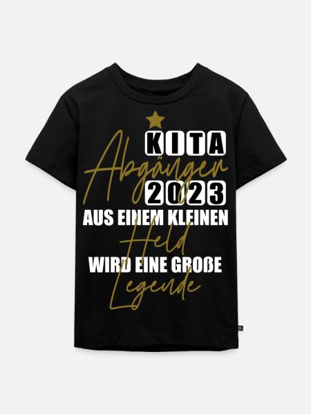 Kita Held - Kinder Premium Bio T-Shirt - Schwarz