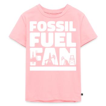 Ölfeld Bohrinsel Fossil - Kinder Premium Bio T-Shirt - Rosa - Vorne - AI Model Kid Female (0cm)