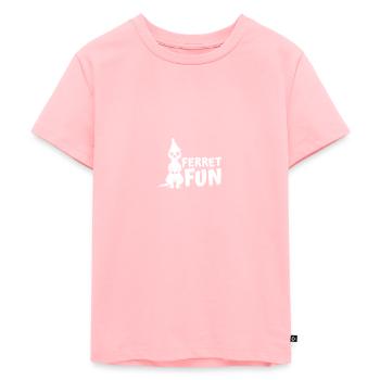 Frettchen Iltis Fun - Kinder Premium Bio T-Shirt - Rosa - Vorne - AI Model Kid Female (0cm)