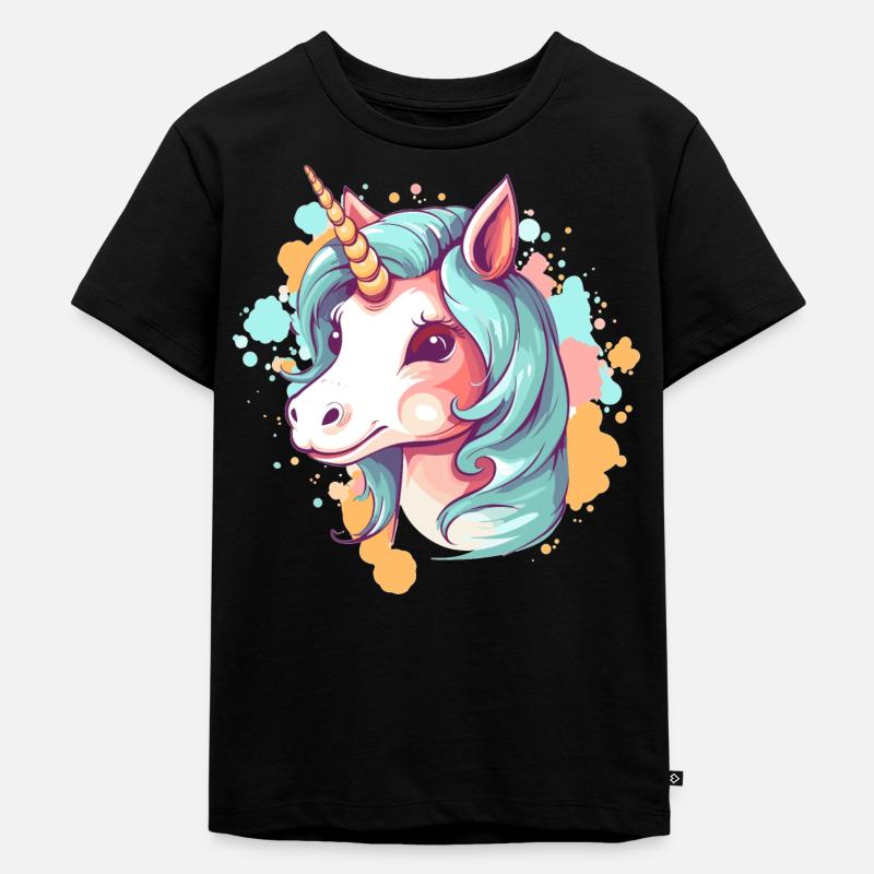 Licorne - T-shirt Premium bio Enfant - noir