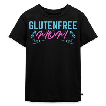 Glutenfrei Mutter - Kinder Premium Bio T-Shirt - Schwarz - Vorne - Mikhail (115cm)