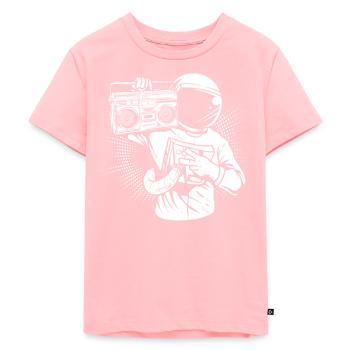 Ghettoblaster Astronaut - Kinder Premium Bio T-Shirt - Rosa - Vorne - AI Model Kid Female (0cm)