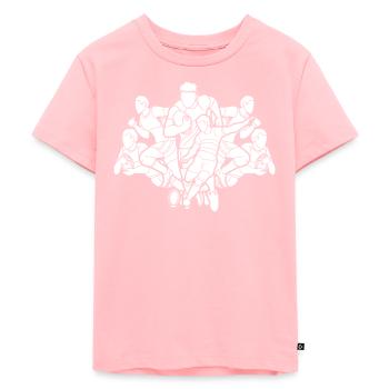 Rugby - Kids Premium Organic T-Shirt - rose - Front - AI Model Kid Female (0cm)