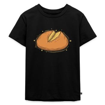 Brot Bäcker Sauerteig Backware - Kinder Premium Bio T-Shirt - Schwarz - Vorne - Mikhail (115cm)