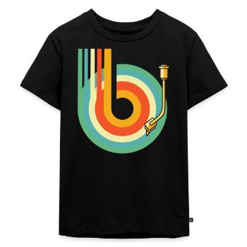Vinyl Record Collector - Kids Premium Organic T-Shirt - black - Front - Mikhail (115cm)