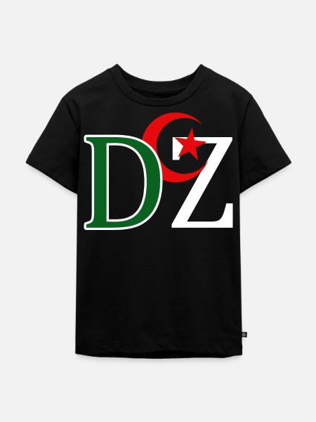 DZ Algerien - Kinder Premium Bio T-Shirt - Schwarz