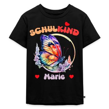 Schoolchild Marie - Kids Premium Organic T-Shirt - black - Front - Mikhail (115cm)