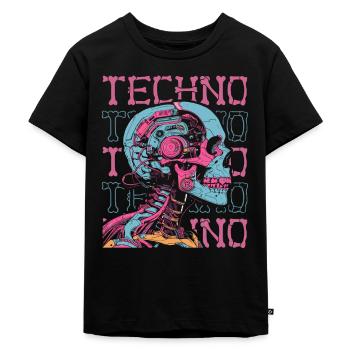 Techno Raver - T-shirt Premium bio Enfant - noir - Devant - Mikhail (115cm)