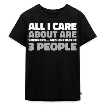 Sneakers - Kids Premium Organic T-Shirt - black - Front - Mikhail (115cm)