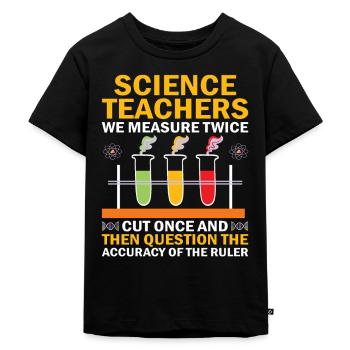 Science Teacher School Teacher Biology Chemistry P - Kids Premium Organic T-Shirt - black - Front - Mikhail (115cm)