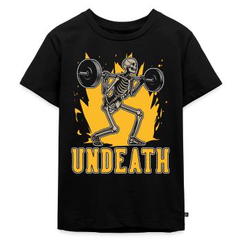 Powerlifting Powerlifter Undeath - Kids Premium Organic T-Shirt - black - Front - Mikhail (115cm)