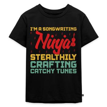 Musician Songwriter Singer Musician Music Music Pr - Kids Premium Organic T-Shirt - black - Front - Mikhail (115cm)