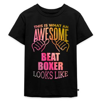 Beatboxer - Kids Premium Organic T-Shirt - black - Front - Mikhail (115cm)