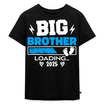Big Brother Loading 2025 wird zu Big Brother - Kinder Premium Bio T-Shirt - Schwarz - Vorne - Mikhail (115cm)