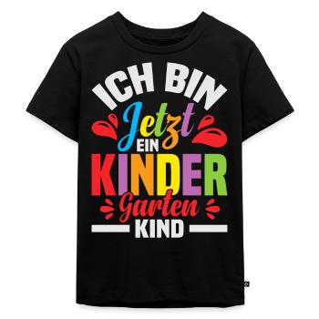 Kindergartenkind Spruch Kindergarten Sprüche - Kinder Premium Bio T-Shirt - Schwarz - Vorne - Mikhail (115cm)