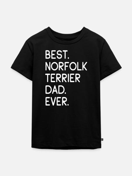 Norfolk Terrier - Kinder Premium Bio T-Shirt - Schwarz