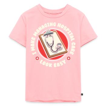 Hospital doctor - Kids Premium Organic T-Shirt - rose - Front - AI Model Kid Female (0cm)
