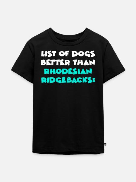 Rhodesian Ridgeback - Kinder Premium Bio T-Shirt - Schwarz