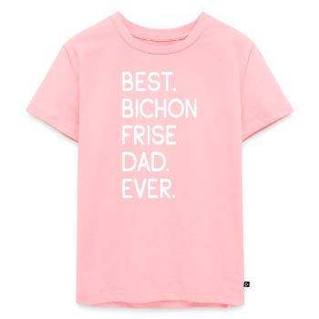 Bichon Frisé - T-shirt Premium bio Enfant - rose - Devant - AI Model Kid Female (0cm)