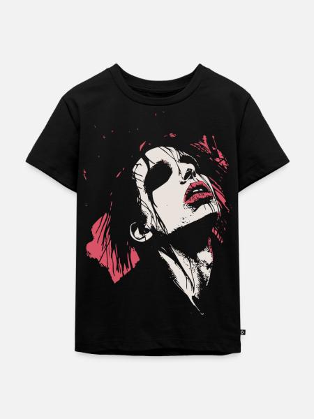 Gothic Pleasure Splat - Kinder Premium Bio T-Shirt - Schwarz