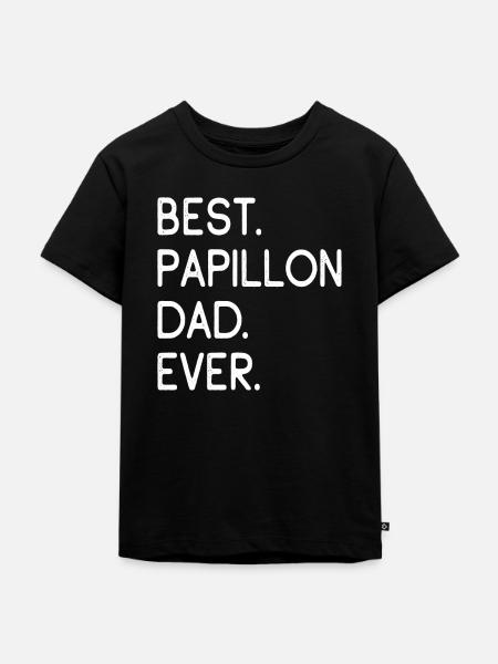 Papillon - Kinder Premium Bio T-Shirt - Schwarz