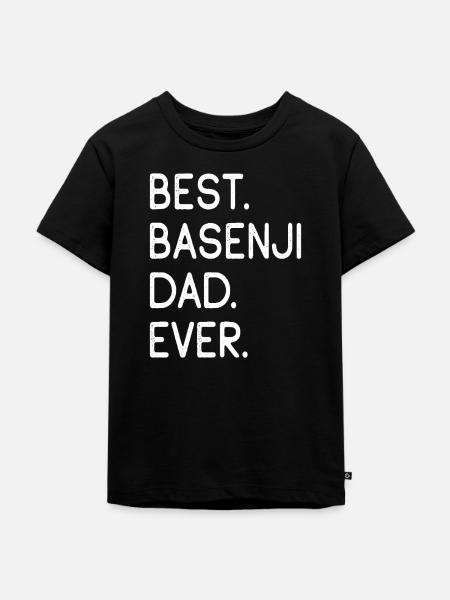 Basenji - Kinder Premium Bio T-Shirt - Schwarz