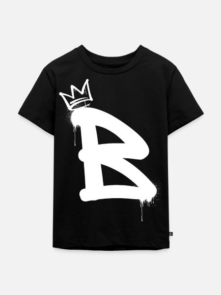B - Kinder Premium Bio T-Shirt - Schwarz