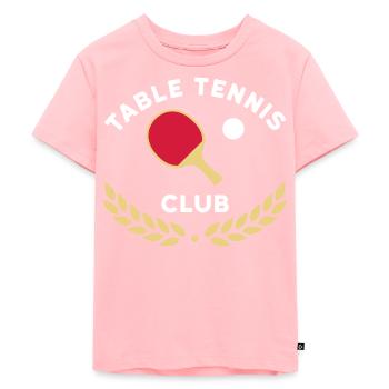 Club de tennis de table (raquettes de tennis de table) - T-shirt Premium bio Enfant - rose - Devant - AI Model Kid Female (0cm)