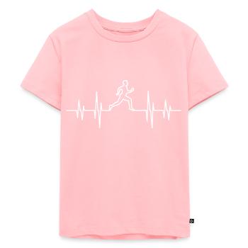 Rythme cardiaque - T-shirt Premium bio Enfant - rose - Devant - AI Model Kid Female (0cm)