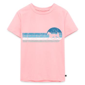Chevaux de trot Trabrennsport Courses de chevaux - T-shirt Premium bio Enfant - rose - Devant - AI Model Kid Female (0cm)